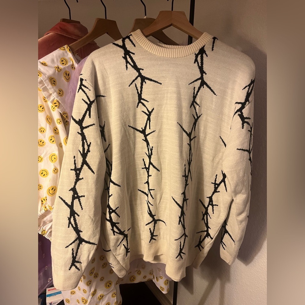 SOLD Vintage Barbed Wire Knit Sweater